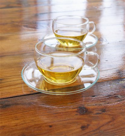 food, wooden table - Two Cups of Tea Stock Photo - Rights-Managed, Code: 700-02071355