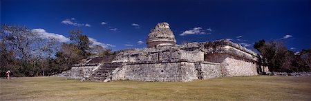 el caracol - El Caracol Observatory, Chichen-Itza, Yucatan, Mexico Foto de stock - Direito Controlado, Número: 700-02080107