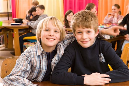 education classroom not adult not illustration and group people - Portrait of Children in Classroom Stock Photo - Rights-Managed, Code: 700-02080330