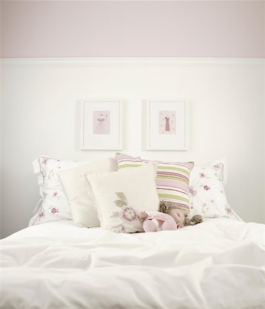 soft object - Girl's Bed in Bedroom Stock Photo - Rights-Managed, Code: 700-02080684