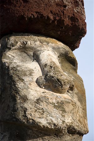 Moai, Tongariki Beach, Easter Island, Chile Foto de stock - Con derechos protegidos, Código: 700-02128856