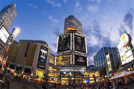 shopping night - Eaton Centre at Dusk, Yonge-Dundas Square, Toronto, Ontario, Canada Stock Photo - Rights-Managed, Code: 700-02121667