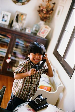 Boy with Telephone Stock Photo - Rights-Managed, Code: 700-02130204