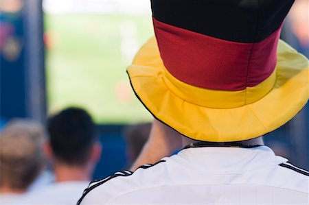 soccer fan - Close-up of German Football Fan's Hat, European Football Game, Euro 2008, Salzburg, Austria Stock Photo - Rights-Managed, Code: 700-02130796