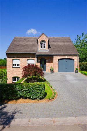 Extérieur de la maison, Belgique Photographie de stock - Rights-Managed, Code: 700-02130815