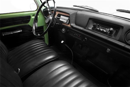 pictures old car dashboard - Interior of 1971 Renault 10 Stock Photo - Rights-Managed, Code: 700-02156619