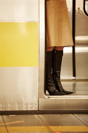 shoes by door - Woman on Subway at Station, Tokyo, Japan Stock Photo - Rights-Managed, Code: 700-02156721