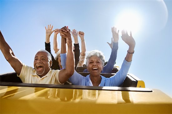 People on Roller Coaster, Santa Monica, California, USA Stock Photo - Premium Rights-Managed, Artist: Blue Images Online, Image code: 700-02156934