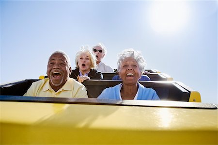 People on Roller Coaster, Santa Monica, California, USA Stock Photo - Rights-Managed, Code: 700-02156930