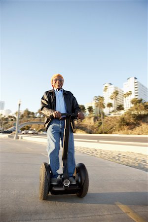Man on Segway, Santa Monica Pier, Santa Monica, California, USA Stock Photo - Rights-Managed, Code: 700-02156956