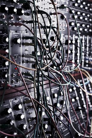 recording studio connecting - Patchboard Stock Photo - Rights-Managed, Code: 700-02159116