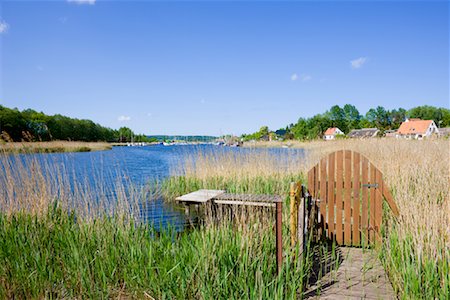 Gate on Boardwalk to Water, Rugen, Germany Stock Photo - Rights-Managed, Code: 700-02198144