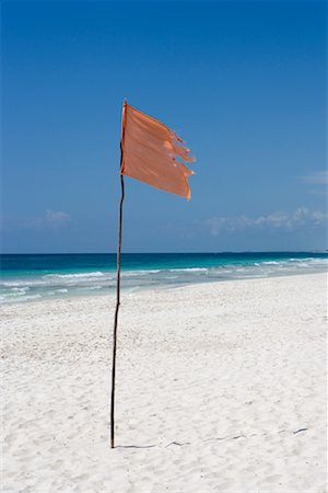 Flag on Beach, Tulum, Mexico Stock Photo - Rights-Managed, Code: 700-02198233