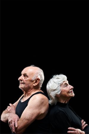 friends black background - Portrait of Couple Stock Photo - Rights-Managed, Code: 700-02199951