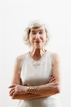 elderly woman posing - Portrait of Woman Stock Photo - Rights-Managed, Code: 700-02199987