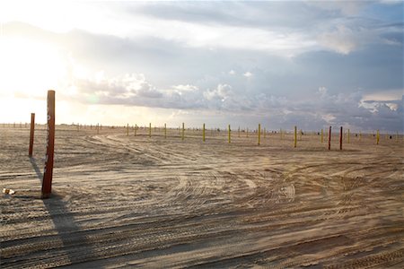 Tire Tracks on Beach Parking Lot, R A Apffel Park, Galveston, Texas, USA Stock Photo - Rights-Managed, Code: 700-02200643