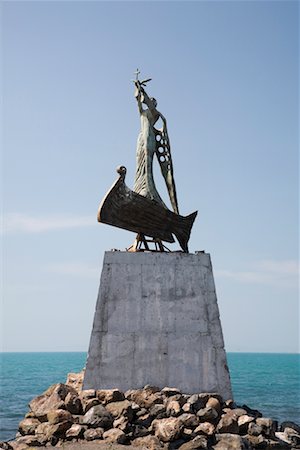 Statue, mer Noire, Nessebar, Province de Bourgas, Bulgarie Photographie de stock - Rights-Managed, Code: 700-02200742