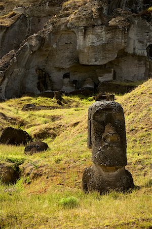 rano raraku - Moai, Rano Raraku, Osterinsel, Chile Stockbilder - Lizenzpflichtiges, Bildnummer: 700-02217072