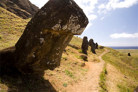 simsearch:841-02722306,k - Moai, Rano Raraku, Easter Island, Chile Foto de stock - Direito Controlado, Número: 700-02217073