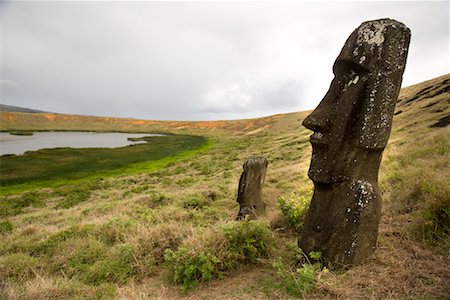 Moai, Rano Raraku, Easter Island, Chile Stock Photo - Rights-Managed, Code: 700-02217081