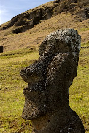 simsearch:700-02128876,k - Moai, Rano Raraku, Easter Island, Chile Foto de stock - Con derechos protegidos, Código: 700-02217094