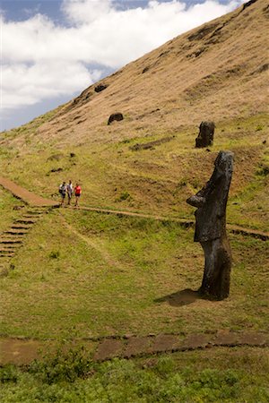 Touristes à Rano Raraku, île de Pâques, Chili Photographie de stock - Rights-Managed, Code: 700-02217091