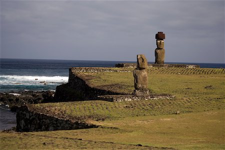 Ahu Tahai, île de Pâques, Chili Photographie de stock - Rights-Managed, Code: 700-02217109