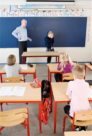 simsearch:600-01695349,k - Teacher and Students in Classroom Stock Photo - Rights-Managed, Code: 700-02217475