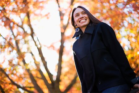 person under tree - Portrait of Woman, Portland, Oregon, USA Stock Photo - Rights-Managed, Code: 700-02222891