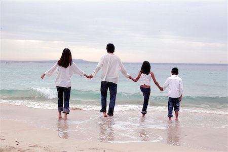 spanish women on the beach - Family Walking on the Beach, Mallorca, Spain Stock Photo - Rights-Managed, Code: 700-02235836