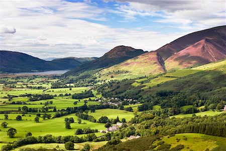 simsearch:700-02428481,k - Overview of Fields and Woodland, Lonscale Fell, Lake District, England Foto de stock - Direito Controlado, Número: 700-02244779