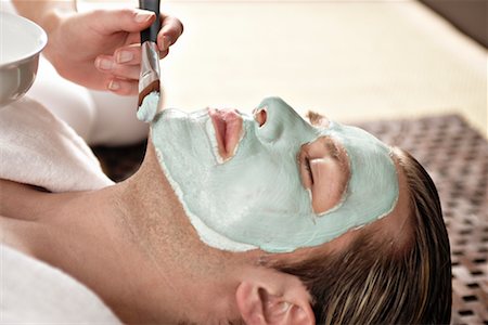 face treatment - Man Getting a Facial Stock Photo - Rights-Managed, Code: 700-02244996