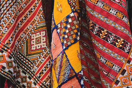 essaouira - Close-Up of Carpets in Market, Morocco Foto de stock - Con derechos protegidos, Código: 700-02245116