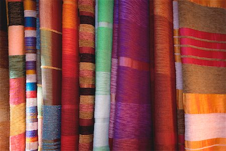 Store Display of Fabric, Morocco Foto de stock - Con derechos protegidos, Código: 700-02245150