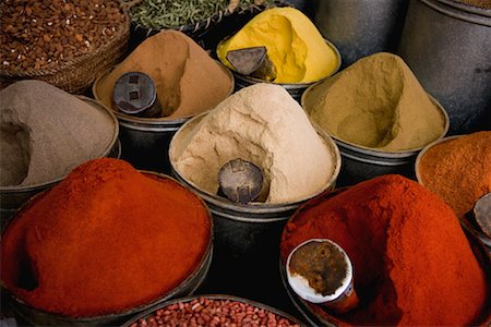 Bags of Spices, Morocco Fotografie stock - Rights-Managed, Codice: 700-02245170