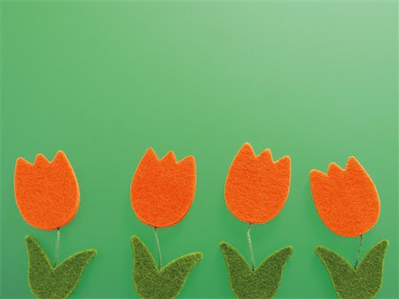 felt - Tulipes décoratifs Photographie de stock - Rights-Managed, Code: 700-02245188