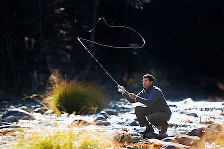 simsearch:700-03502969,k - Man Fishing in Merced River, Yosemite National Park, California, USA Stock Photo - Rights-Managed, Code: 700-02245509