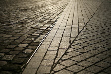 road backgrounds - Close-up of Cobblestone Streets, Paris, France Stock Photo - Rights-Managed, Code: 700-02245694