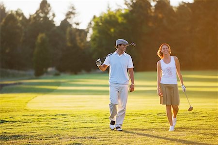 Couple Playing Golf, Salem, Oregon, USA Stock Photo - Rights-Managed, Code: 700-02257770