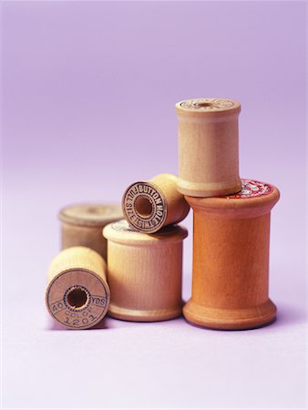 Wooden Spools Foto de stock - Con derechos protegidos, Código: 700-02257830