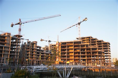 structure (construction) - Construction at Olympic Village, False Creek, Vancouver, British Columbia, Canada Stock Photo - Rights-Managed, Code: 700-02264104