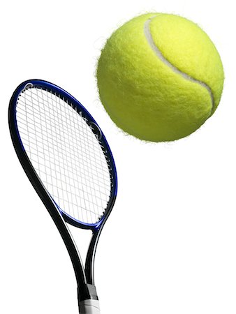 palla da tennis - Tennis Racquet and Ball Fotografie stock - Rights-Managed, Codice: 700-02265037