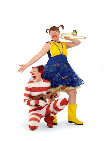 Portrait of Clowns Playing Music Stock Photo - Rights-Managed, Code: 700-02265030