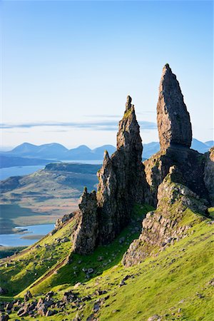 Alter Mann von Storr Felsformationen, Insel Skye, Schottland Stockbilder - Lizenzpflichtiges, Bildnummer: 700-02260054