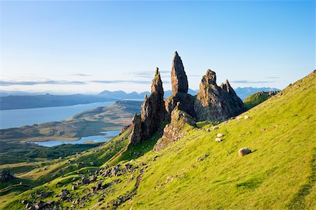 Old Man of Storr Rock Formations, Isle of Skye, Scotland Stock Photo - Rights-Managed, Code: 700-02260053