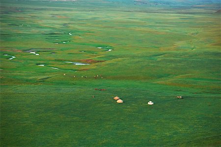 simsearch:700-02288356,k - Overview of Yurts in a Nomadic Cultural Preserve, Gurustai Ecological Preserve, Inner Mongolia, China Foto de stock - Con derechos protegidos, Código: 700-02288369