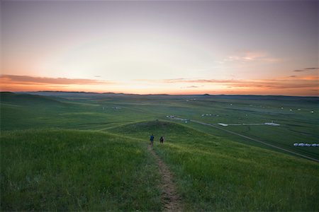 simsearch:700-02288356,k - Sunset Over a Nomadic Cultural Preserve, Gurustai Ecological Preserve, Inner Mongolia, China Foto de stock - Con derechos protegidos, Código: 700-02288375