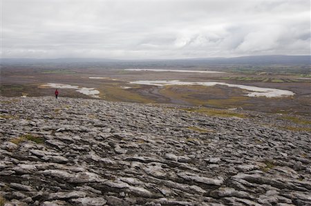 simsearch:700-02289029,k - Woman Hiking Across Field, Slieve Rua, Burren National Park, County Clare, Ireland Stock Photo - Rights-Managed, Code: 700-02289058