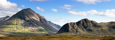 Glen Sligachan, Cuillin Hills, Isle of Skye, Inner Hebrides, Scotland Foto de stock - Con derechos protegidos, Código: 700-02289384