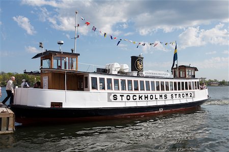 Ferry in Stockholm, Scandinavian Peninsula, Sweden Foto de stock - Con derechos protegidos, Código: 700-02289477